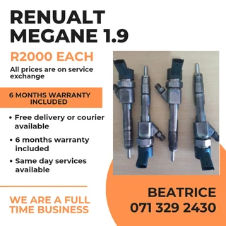 Renualt Megane 1.9 Injectors For Sale With Warranty On