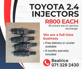 Toyota 2.4 Diesel Injectors For Sale With Warranty