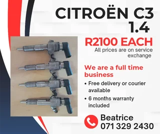 Citroën C3 1.4 Diesel Injectors For Sale With Warranty