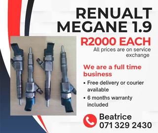 Renualt Megane 1.9 Injectors For Sale With Warranty