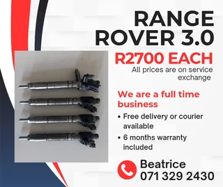 Range Rover 3.0 Diesel Injectors For Sale With Warranty