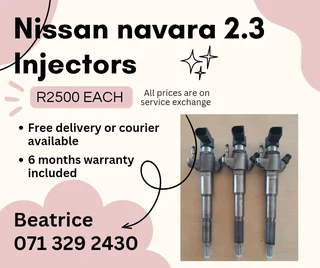 Nissan Navara 2.3 Diesel Injectors For Sale With Warranty