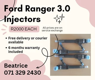 Ford Ranger 3.0 Diesel Injectors For Sale With Warranty