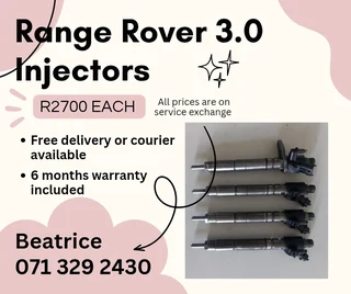 Range Rover 3.0 Injectors For Sale With Warranty