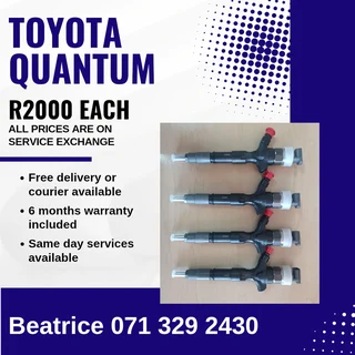 Toyota Quantum Diesel Injectors For Sale With Warranty