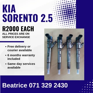Kia Sorento 2.5 Diesel Injectors For Sale With Warranty