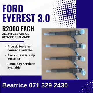 Ford Everest 3.0 Diesel Injectors For Sale With Warranty