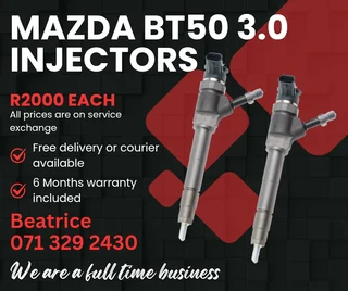 Mazda Bt50 3.0 Diesel Injectors For Sale With Warranty