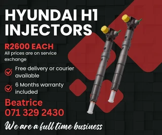Hyundai H1 Injectors For Sale With Warranty On