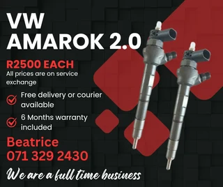 Vw Amarok 2.0 Diesel Injectors For Sale With Warranty