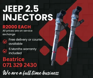 Jeep Cherokee 2.5 Diesel Injectors For Sale With Warranty