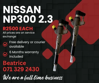 Nissan Np300 2.3 Diesel Injectors For Sale With Warranty