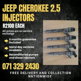 Jeep Cherokee 2.5 Diesel Injectors For Sale With Warranty