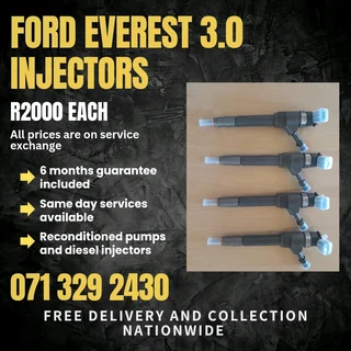 Ford Everest 3.0 Diesel Injectors For Sale With Warranty