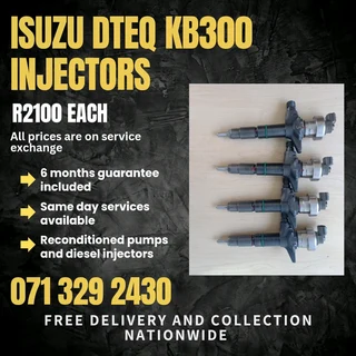 Isuzu Dteq Kb300 Diesel Injectors For Sale With Warranty