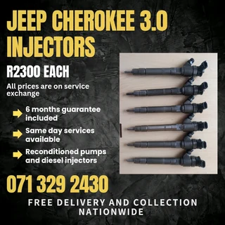 Jeep Cherokee 3.0 Diesel Injectors For Sale With Warranty