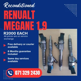 Renualt Megane 1.9 Injectors For Sale With Warranty