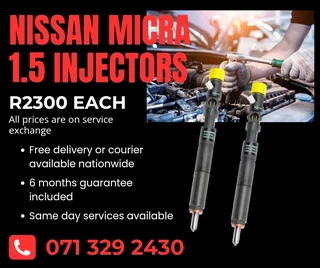 Nissan Micra 1.5 Diesel Injectors For Sale With Warranty