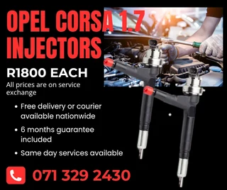 Opel Corsa 1.7 Injectors For Sale With Warranty On