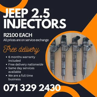Jeep Cherokee 2.5 Diesel Injectors For Sale With Warranty