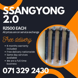 Ssangyong 2.0 Injectors For Sale With Warranty