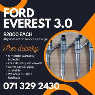 Ford Everest 3.0 Diesel Injectors For Sale With Warranty