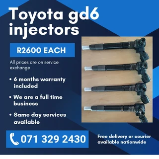 Toyota Gd6 2.4 Injectors For Sale With Warranty