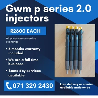 Gwm P Series 2.0 Injectors For Sale With Warranty