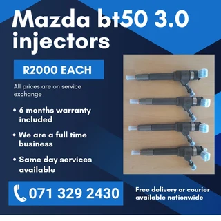 Mazda Bt50 3.0 Diesel Injectors For Sale With Warranty