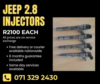 Jeep 2.8 Diesel Injectors For Sale With Warranty