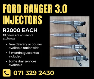 Ford Ranger 3.0 Diesel Injectors For Sale With Warranty