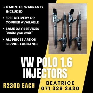 Vw Polo 1.6 Diesel Injectors For Sale With Warranty