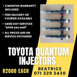 Toyota Quantum Diesel Injectors For Sale With Warranty
