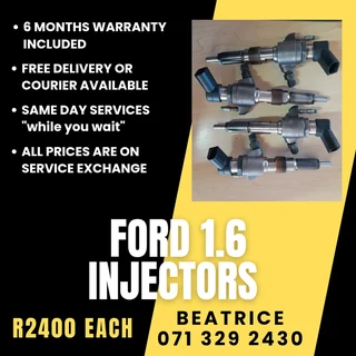 Ford 1.6 Injectors For Sale With Warranty On