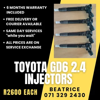 Toyota Gd6 2.4 Diesel Injectors For Sale With Warranty