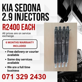 Kia Sedona 2.9 Injectors For Sale With Warranty On