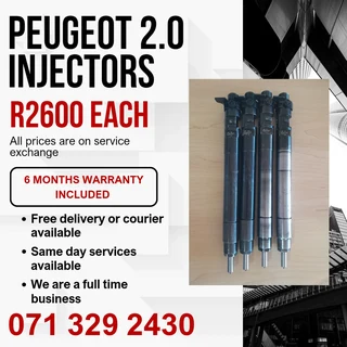 Peugeot 2.0 Diesel Injectors For Sale With Warranty