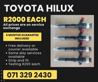 Toyota Hilux Diesel Injectors For Sale With Warranty