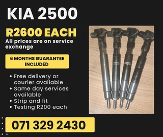 Kia 2500 Diesel Injectors For Sale With Warranty