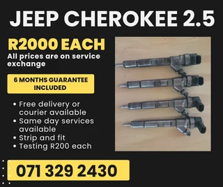 Jeep Cherokee 2.5 Diesel Injectors For Sale With Warranty