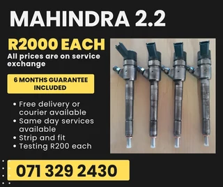 Mahindra 2.2 Diesel Injectors For Sale With Warranty