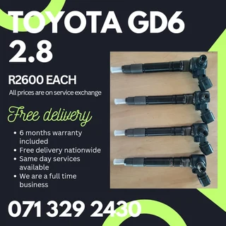 Toyota Gd6 2.8 Diesel Injectors For Sale With Warranty