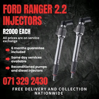 Ford Ranger 2.2 Diesel Injectors For Sale With Warranty