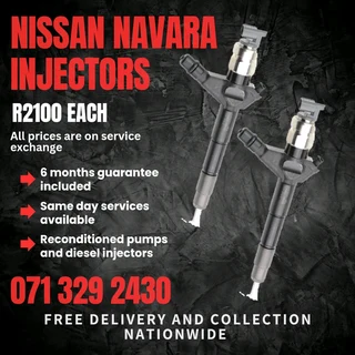 Nissan Navara Injectors For Sale With Warranty