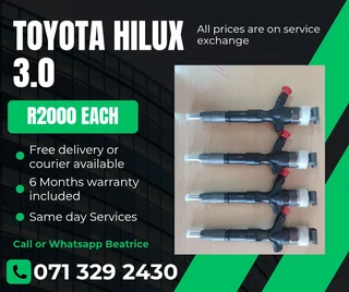 Toyota Hilux 3.0 Injectors For Sale With Warranty