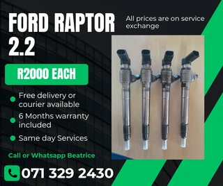 Ford Raptor 2.2 Injectors For Sale With Warranty