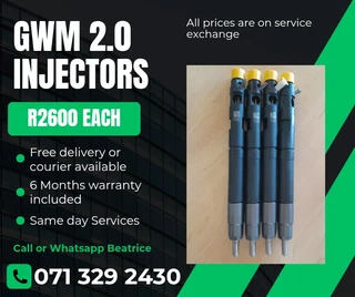 Gwm Steed 2.0 Injectors For Sale With Warranty On