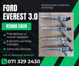 Ford Everest 3.0 Diesel Injectors For Sale With Warranty