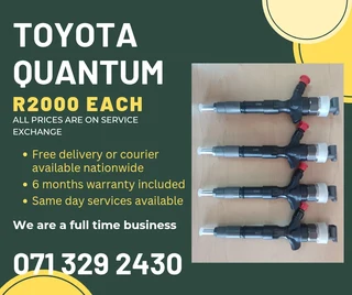 Toyota Quantum Diesel Injectors For Sale With Warranty