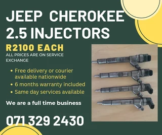 Jeep Cherokee 2.5 Diesel Injectors For Sale With Warranty